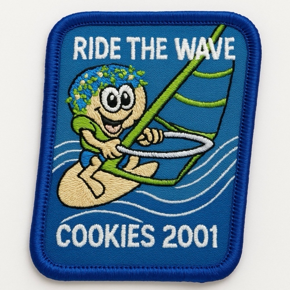 Ride The Wave Girl Scouts Patch